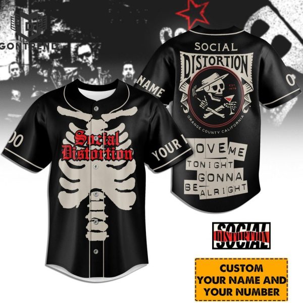 Social Distortion Love Me Tonight Gonna Be Alright Baseball Jersey