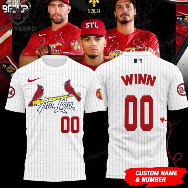 St. Louis Cardinals City Connect White 3D T-Shirt