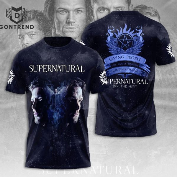 Supernatural Join The Hunt Design 3D T-Shirt