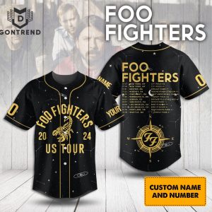 Foo Fighters 2024 US Tour Baseball Jersey