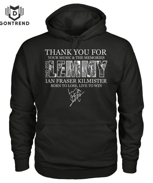 Thank You For Your Music & The Memories 1945-2015 Lemmy Signature Unisex T-Shirt