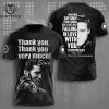 The King Of Rock & Roll Signature Elvis Presley 1935-1977 Thank You For The Memories 3D T-Shirt