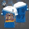 Uefa Europa League Champions Atalanta B.C 1907 Special Design 3D T-Shirt