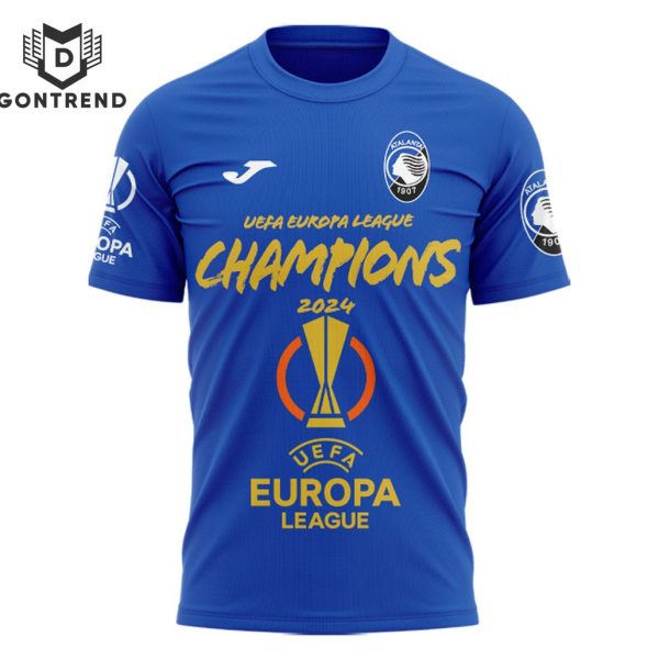 Uefa Europa League Champions Atalanta B.C Special Blue 3D T-Shirt