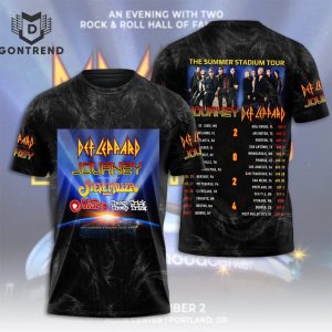 Def leppard Journey The Summer Stadium Tour 3D T-Shirt