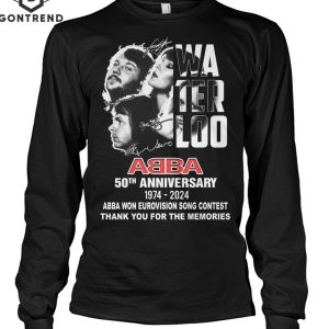 Waterloo ABBA 50th Anniversary 2974-2024 ABBA Won Eurovision Song Contest Thank You For The Memories Unisex T-Shirt