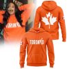 Wnba Canada Game Toronto Design Orange Hoodie