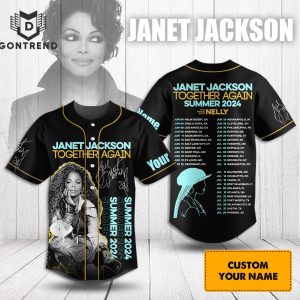 Janet Jackson Together Again Summer 2024 Baseball Jersey