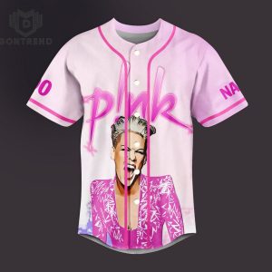 Personalized Pink Summer Carnival Design Baseball Jersey