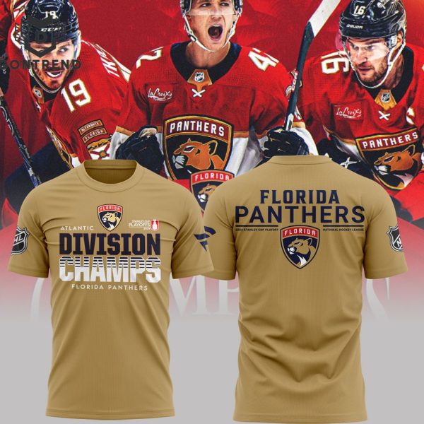 2024 Atlantic Division Champs NHL Florida Panthers Playoffs Design 3D T-Shirt – White