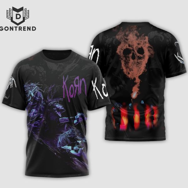 2024 Korn Band Design 3D T-Shirt