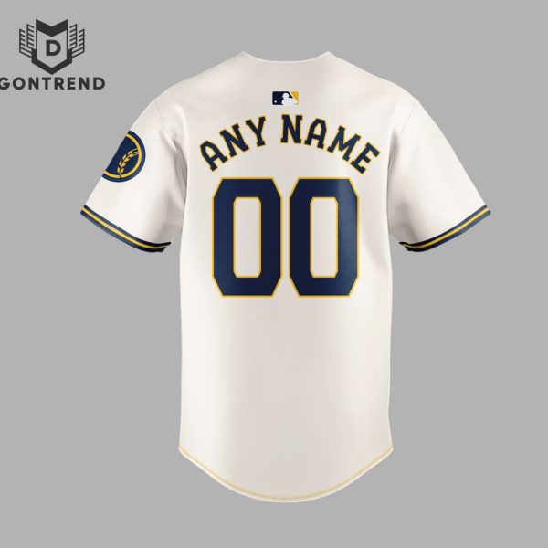 2024 Personalized Milwaukee Brewers Baseball Jersey