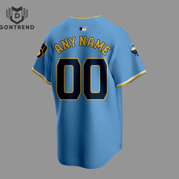 2024 Personalized Milwaukee Brewers Baseball Jersey – Blue