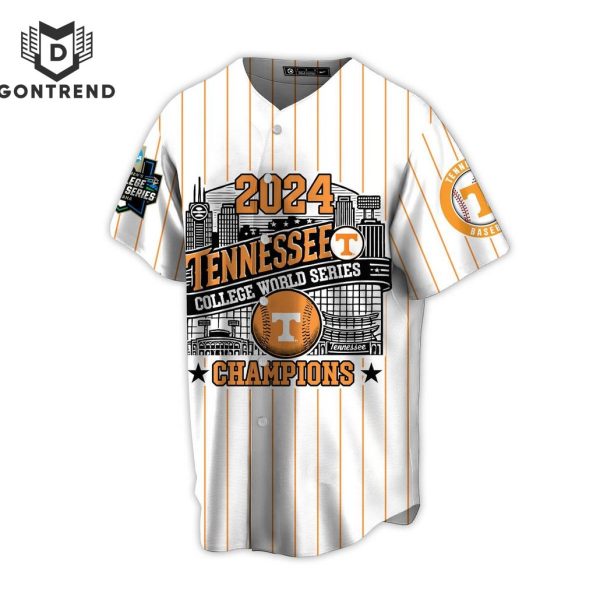 2024 Tennessee Volunteers World Series Champions Baseball Jersey – White