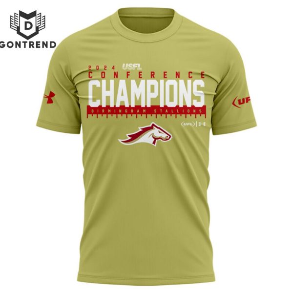 2024 USFL Conference Champions Birmingham Stallions 3D T-Shirt