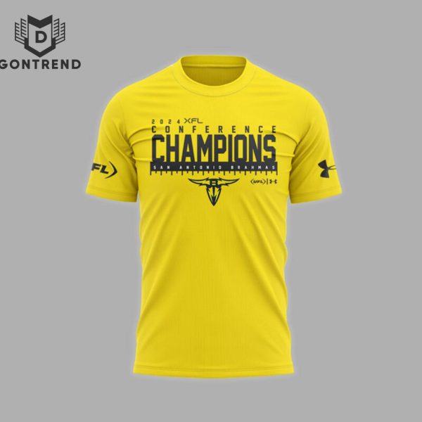 2024 XFL Conference Champions San Antonio Brahmas 3D T-Shirt