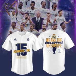 Real Madrid ? Ucl Champions 15 London24 Baseball Jersey