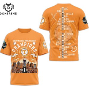 2024 College World Series Champions Tennessee Volunteers Baseball Jersey