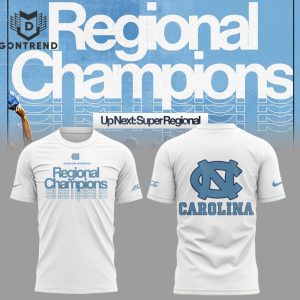 North Carolina Tar Heels Baseball Regional 2024 Champions 3D T-Shirt