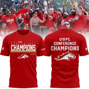 Birmingham Stallions 2024 Usfl Conference Champions 3D T-Shirt