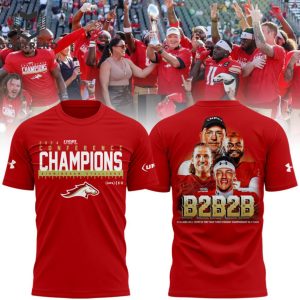 2024 USFL Conference Champions Birmingham Stallions 3D T-Shirt -Red