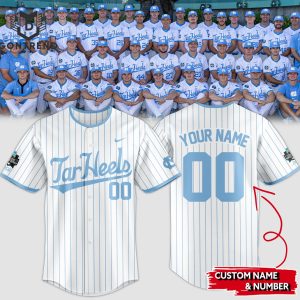 Personalized North Carolina Tar Heels Baseball Jersey