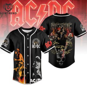 AC DC 1979-2024 Highway To Hell Signature Baseball Jersey