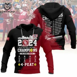 2024 NCAA Softball National Champions Oklahoma Sooners Design Hoodie