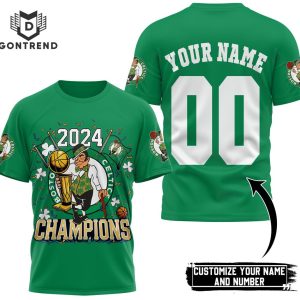 Personalized 2024 Champions Boston Celtics 3D T-Shirt – Green