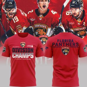 2024 Atlantic Division Champs NHL Florida Panthers Stanley Cup Playoffs Design 3D T-Shirt – White