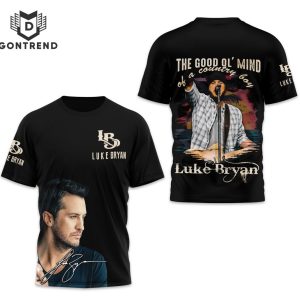 Luke Bryan The Good Ol Mind Of A Country Boy 3D T-Shirt