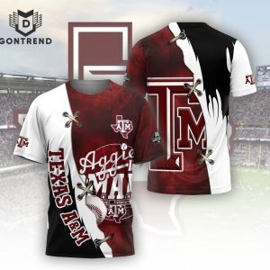 2024 College World Series Texas A&M 3D T-Shirt