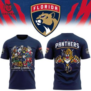 2024 Atlantic Division Champs NHL Florida Panthers Stanley Cup Playoffs Design 3D T-Shirt – White