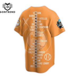 Tennessee Volunteers College World Series Champions 2024 Baseball Jersey