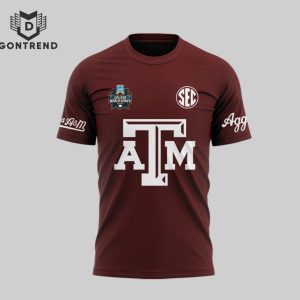 Texas A&M Aggies 2024 Men NCAA 3D T-Shirt