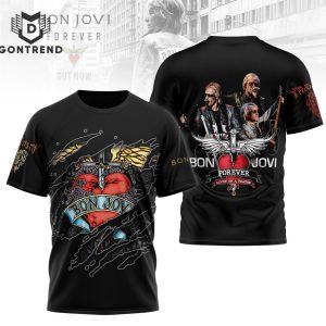 Jon Bon Jovi Forever Livin On A Prayer Design 3D T-Shirt