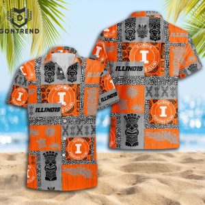 Illinois Fighting Illini Tropical Summer Hawaiian Shirt