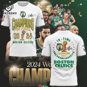 Champions NBA Boston Celtics 18 Times 3D T-Shirt