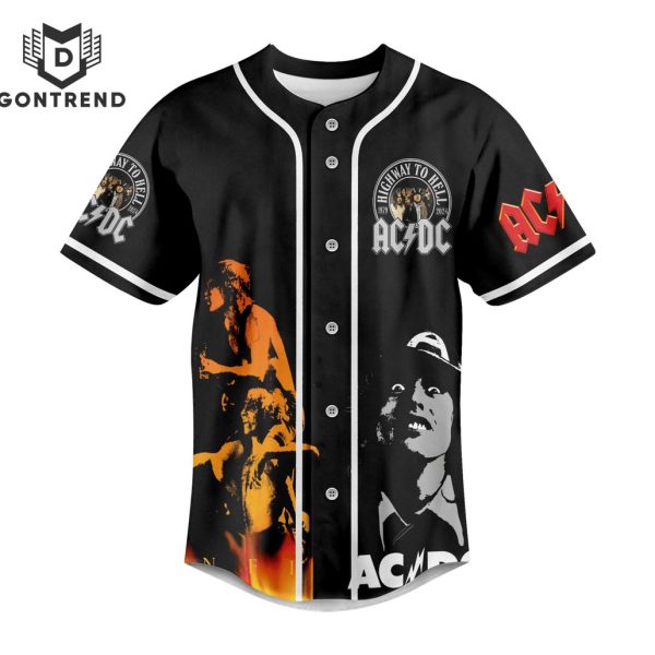 AC DC 1979-2024 Highway To Hell Signature Baseball Jersey