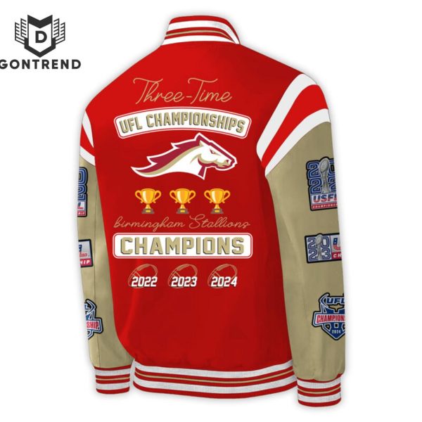 Birmingham Stallions B2b2b Champion Stallions 2024 UFL Baseball Jacket