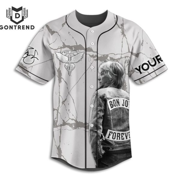 Bon Jovi Experience 40th Anniversary Baseball Jersey