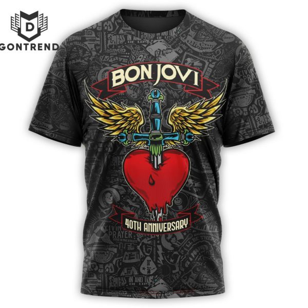 Bon Jovi Legendary Forever Design 3D T-Shirt