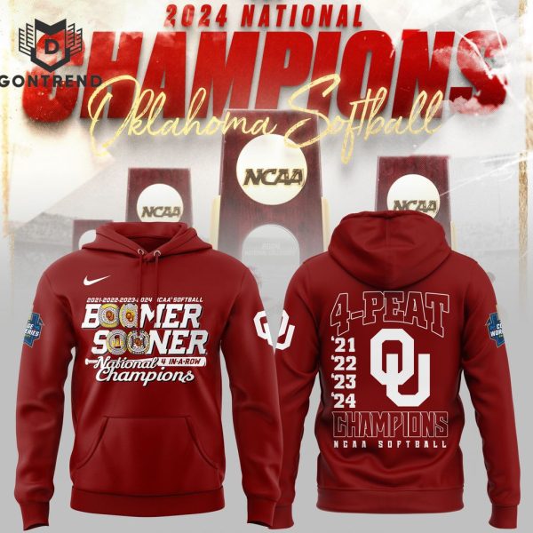 Boomer Sooner 4-Peat Oklahoma Sooners Hoodie