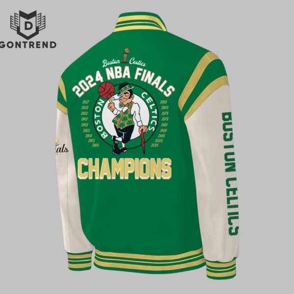 Boston Celtics 2024 World Champions Congratulations 18-time Nba Finals Baseball Jacket