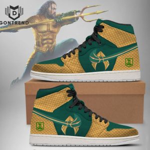 DC Justice League Aquaman Air Jordan 1 High Top