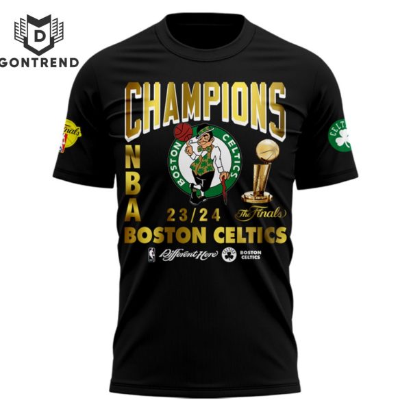 Champions NBA Boston Celtics 18 Times Different Here 3D T-Shirt