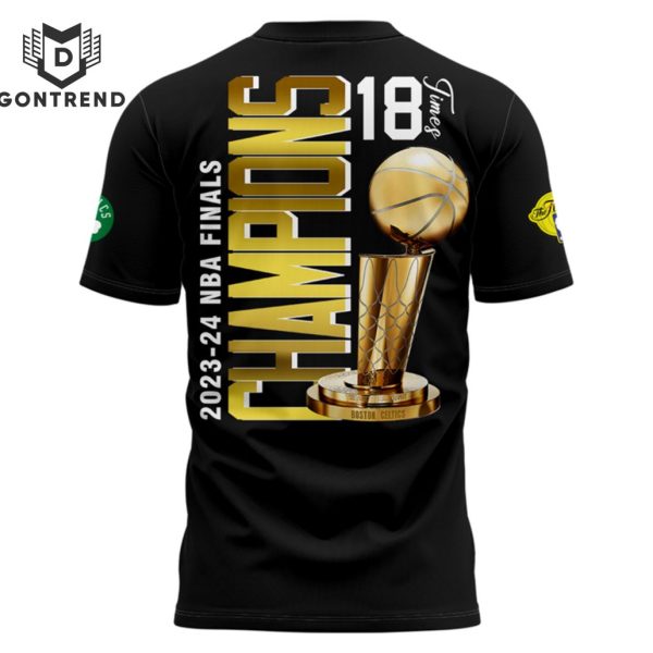 Champions NBA Boston Celtics 18 Times Different Here 3D T-Shirt