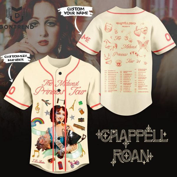 Chappell Roan – The Midwest Princess Tour Baseball Jersey