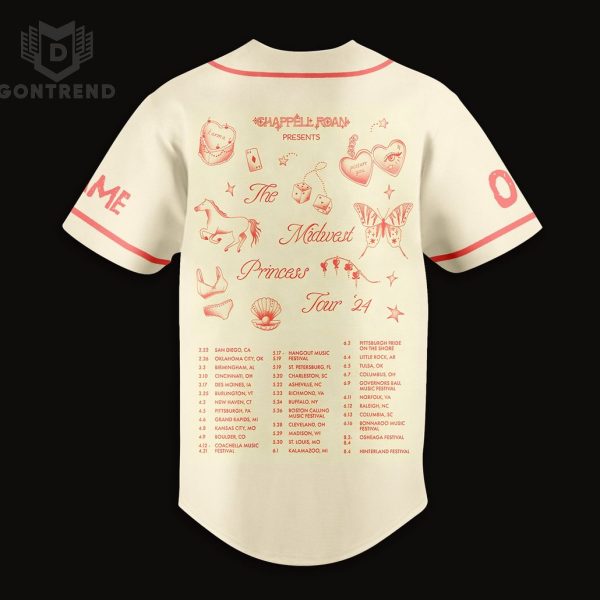 Chappell Roan – The Midwest Princess Tour Baseball Jersey