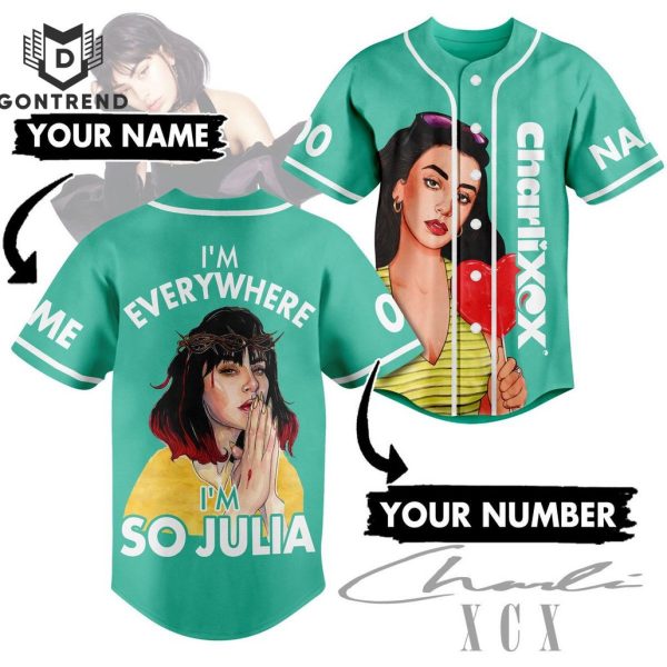 Charli XCX Im everywhere Im So Julia Baseball Jersey